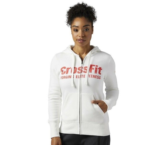 

[BP9198] Женская толстовка с капюшоном Reebok RCF Crossfit Crossfit Full Zip - Мел, Многоцветный