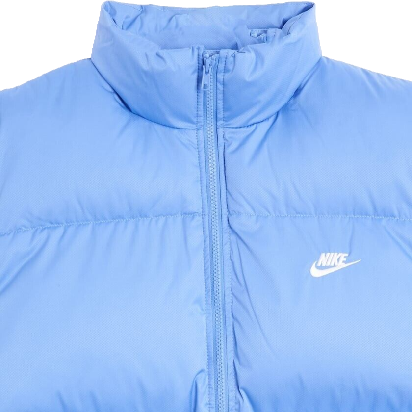 Nike Puffer Vest Blue Oversized Windrunner Collared Gilet