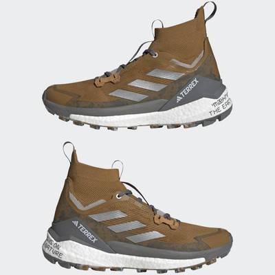 

adidas TERREX + и блуждать Free Hiker 2.0 Hiking Shoes Мужские, Bronze strata / matte silver
