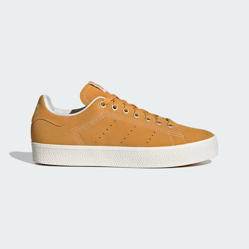 

adidas STAN SMITH CS SHOES Preloved Yellow / Core White / Gum IE9969, Коричневый, adidas Stan Smith