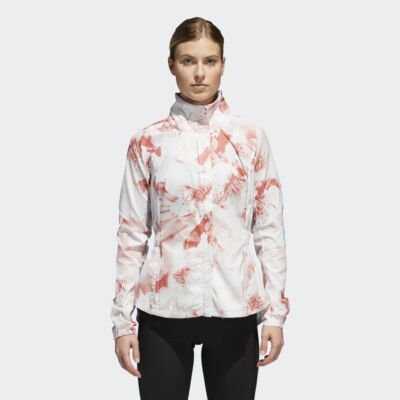 

adidas Wmns Supernova TKO Xpose Graphic Jacket Women New Light Red White CG1188