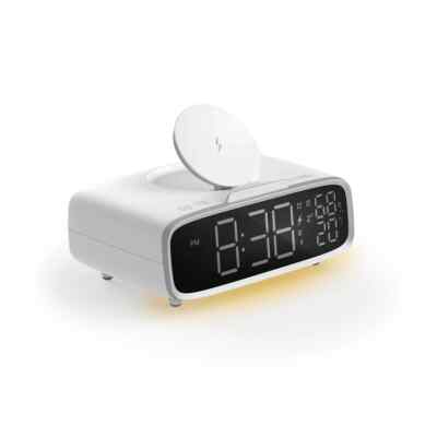 MOMAX Q.Clock5 Digital Clock with 15W Wireless Charging + Bluetooth Speaker