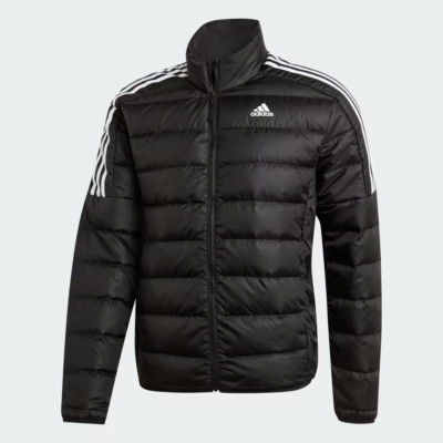 ADIDAS ESSENTIALS DOWN PARKA PUFFER  JACKET INSULATED BLACK MEN L