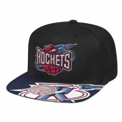 Митчелл энд Несс НБА Хьюстон Рокетс Черно-синий Snapshot HWC Snapback - OSFA