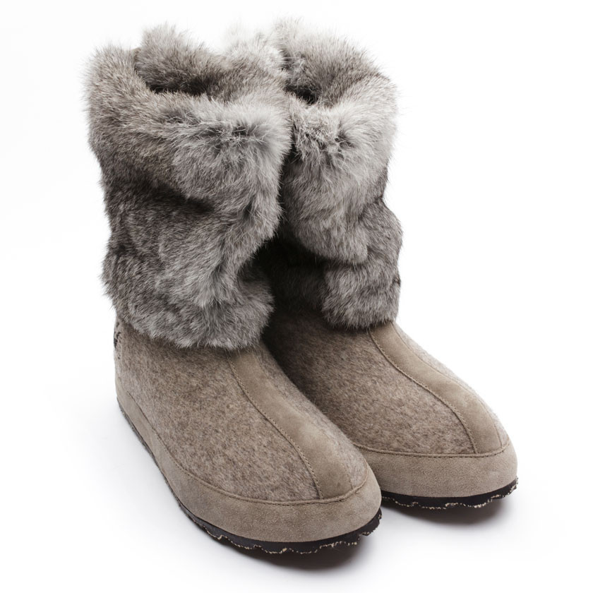 Pre-owned Zdar Nikita Low Natural Rabbit Fur Boots Size 6, 7, 8, 9, 10 Available Brand In Beige