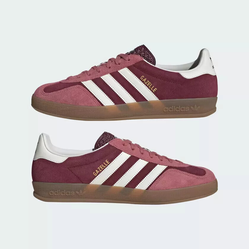 [IF9647] Adidas Mens GAZELLE В ПОМЕЩЕНИИ Темно-бордовый / Облачно-белый * НОВИНКА*