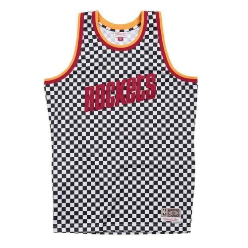 Мужская клетчатая майка NBA Mitchell & Ness Swingman Houston Rockets