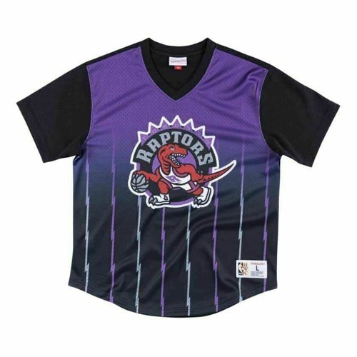 Мужские Mitchell & Ness NBA Game Winning Shot Mesh с V-образным вырезом Toronto Raptors