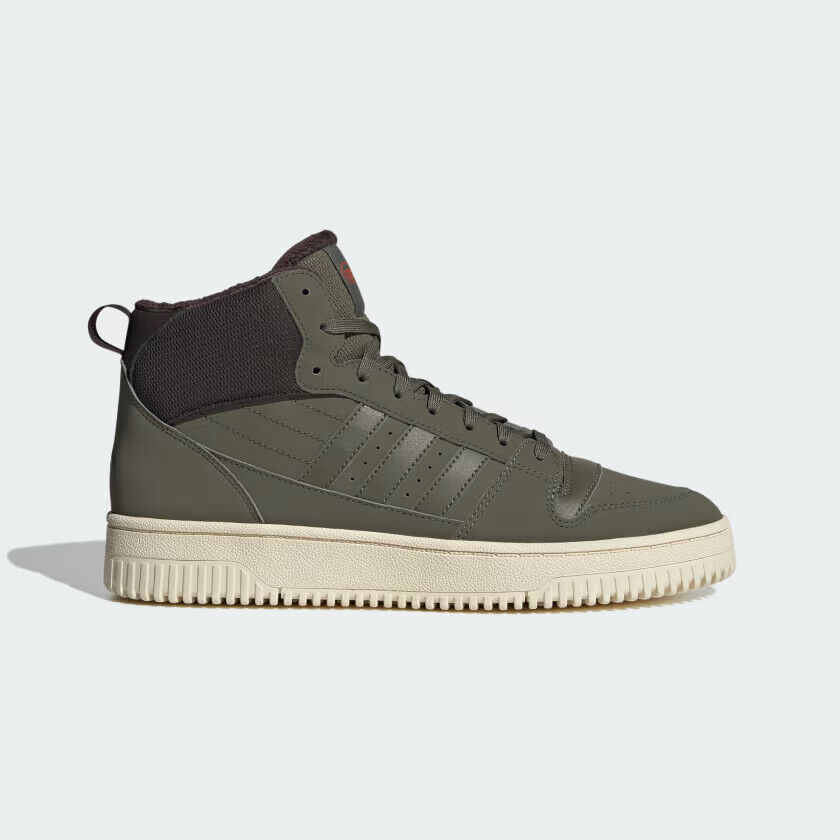 Мужские утепленные кроссовки ADIDAS Break Start IH5283 оливкового цвета / Темно-коричневый / Кремовый
