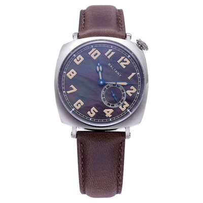 Baltany Men Automatic Watch 38MM Square Mechaical Wristwatch MOP Dial ST1701