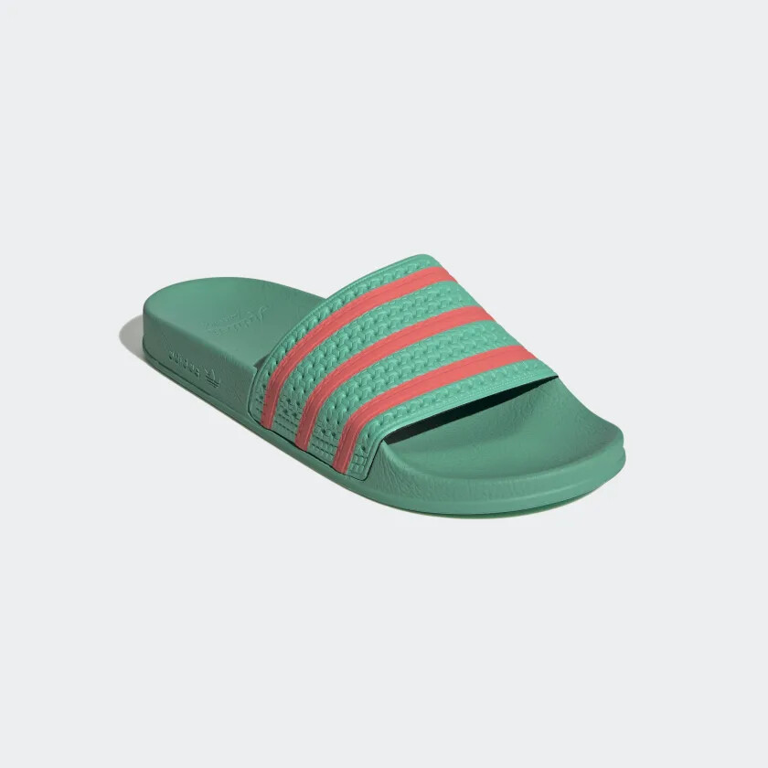 Новые мужские сандалии Adidas ADILETTE Slides Hi-Res Green / Semi Turbo GY3735