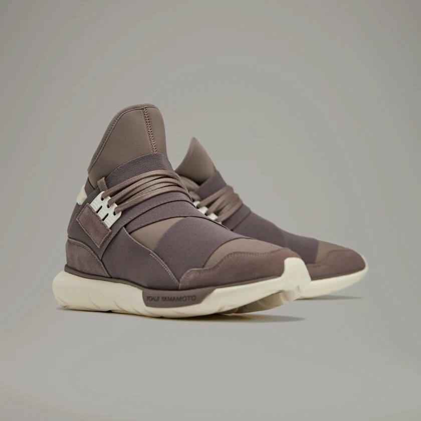 

Adidas Y-3 QASA HIGH Shoes Yohji Yamamoto Мужские кроссовки Размер 11 HQ3735 PORON Новые кроссовки, Brown / brown / cream white, adidas Y-3 Qasa