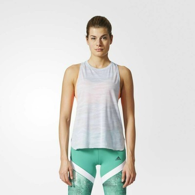 

Adidas Aeroknit Boxy Tank Top Женские белые черные футболки для активного образа жизни, Белый