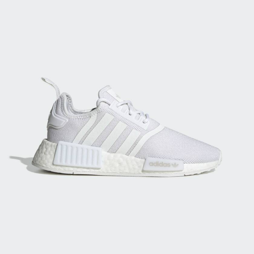 

Обувь Adidas Originals Big Kid NMD R1 Jr. Refined NEW AUTHENTIC White H02334, Cloud white / cloud white / grey one, Originals Big Kid 's NMD R1 Jr.
