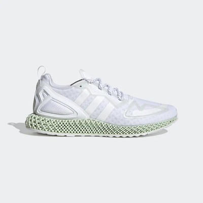 [NEW] adidas ZX 2K 4D Men's Running Shoes Core White Size 7.5 FW2002 MSRP $200