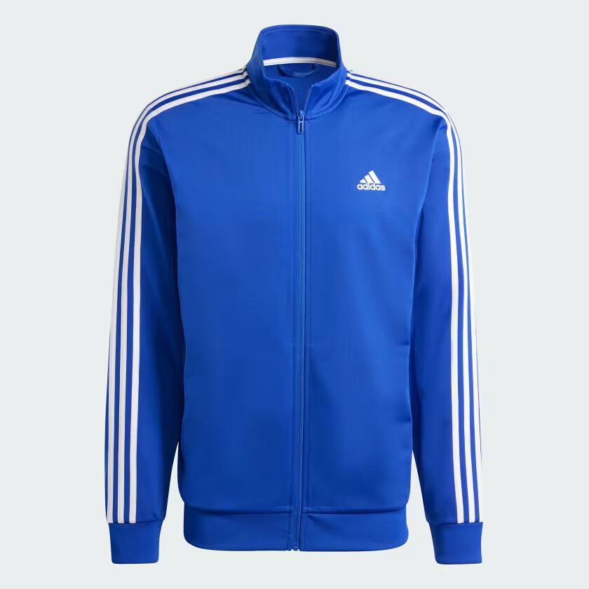 adidas Men's Essentials Warm-Up 3-Stripes Track Top Jacket