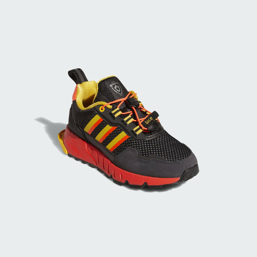 adidas ZX 1K Boost 'Bold Logo Graphic - Black Solar Yellow
