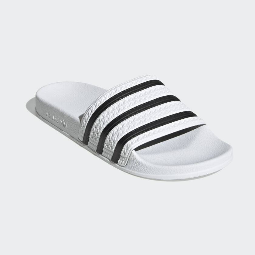 Adidas Originals Мужские шлепанцы Adilette NEW AUTHENTIC Белый/Черный 280648