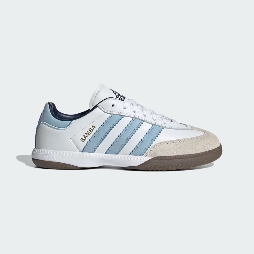 Mens  adidas Samba Millenium JI3183 Shoes Cloud White / Clear Sky / Gum