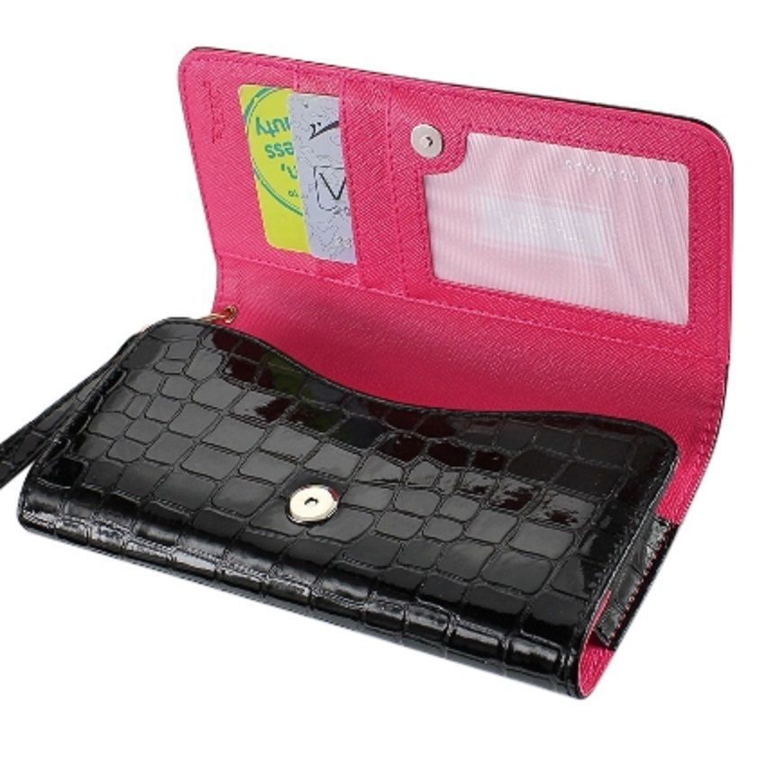 Cell Phone Wallet Case with Strap for Universal Models