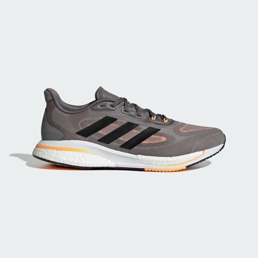 

Adidas Supernova Boost Серый Оранжевый Кроссовки GX2952 Мужские Размер 9,5 Новые, adidas Supernova