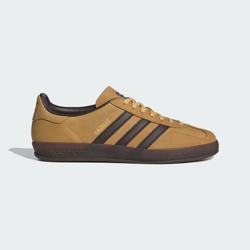 Мужская домашняя обувь adidas Gazelle IH4771 Овсяная / Темно-коричневая / Темно-коричневый