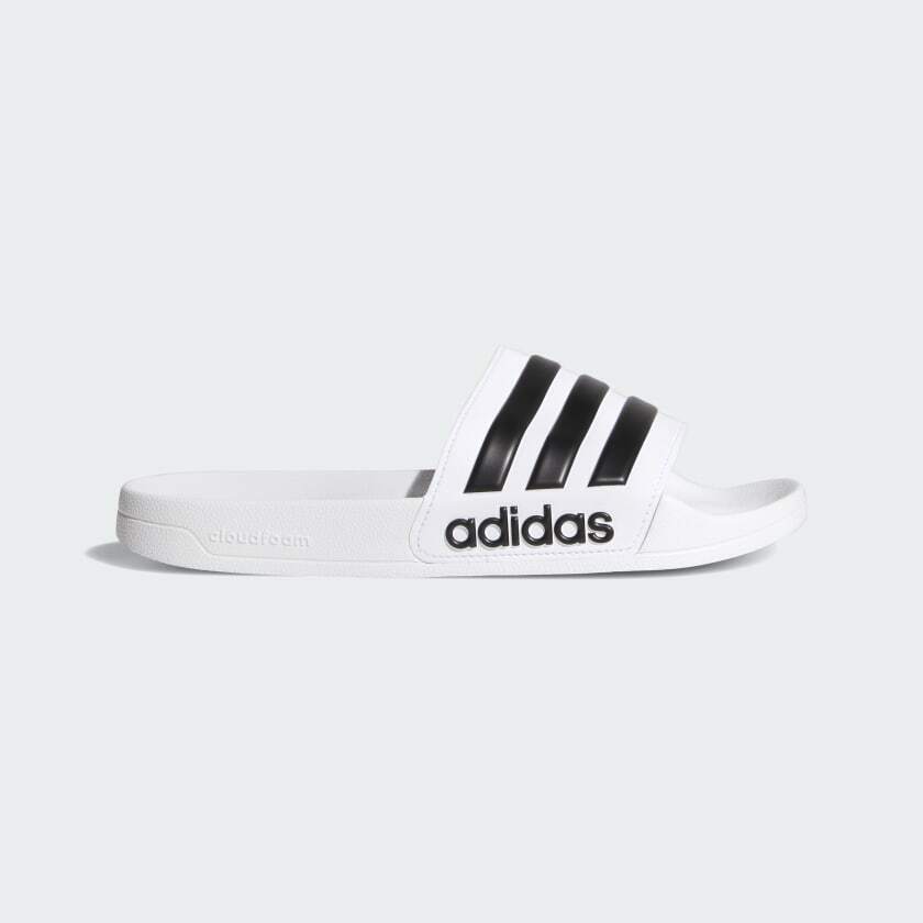 

Мужские шлепанцы ADILETTE SHOWER White / Core Black AQ1702 Slides Sandals Flip Flop, Белый, Adilette