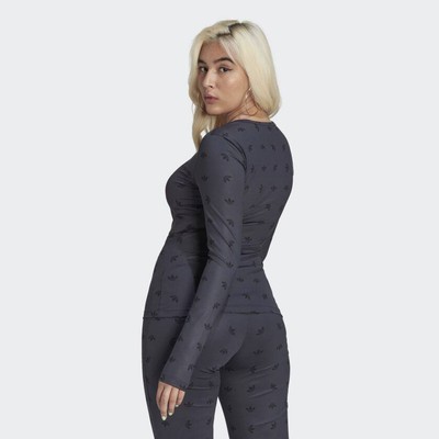 

Женская футболка с длинными рукавами adidas Originals Slim Allover Print