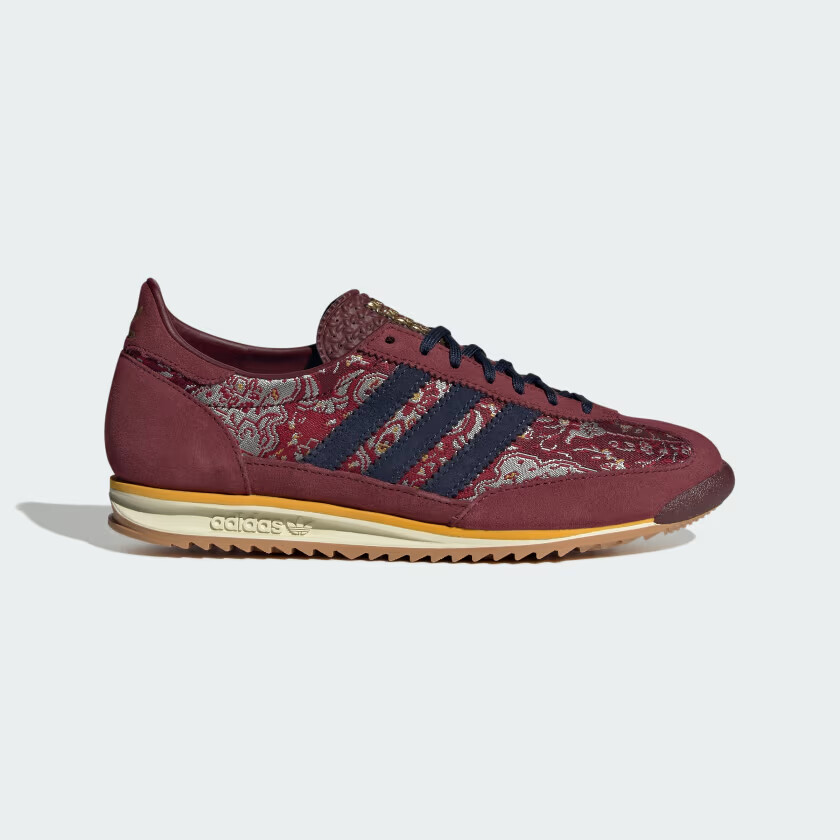 Мужские кроссовки adidas 8 SL 72 OG ID1434 Темно-красные / бордовые / Ярко-золотые