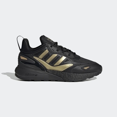 Adidas Zx 2K Boost 2.0 J Black Gold Metallic Big Kid's Adidas Zx 2K Boost 2.0 J Black Gold Metallic Big Kid's