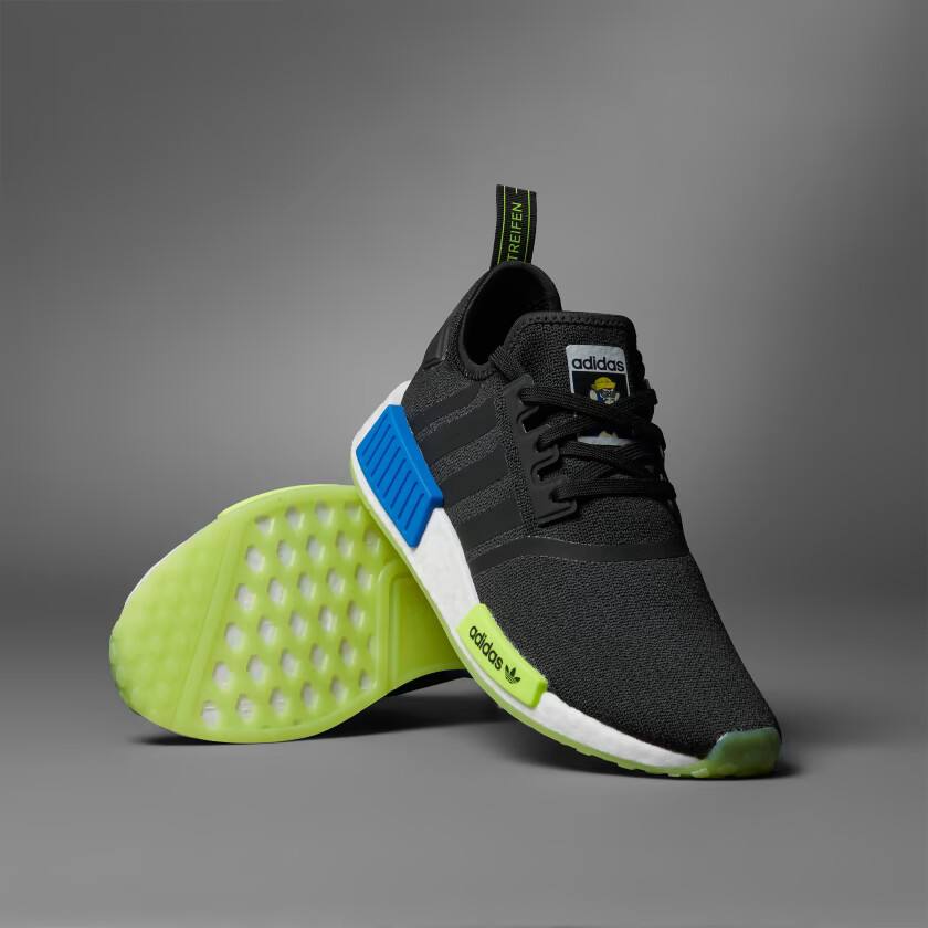 

adidas NMD_R1 X INDIGO HERZ SHOES Core Black / Cloud White IE1844, Черный, adidas NMD R1