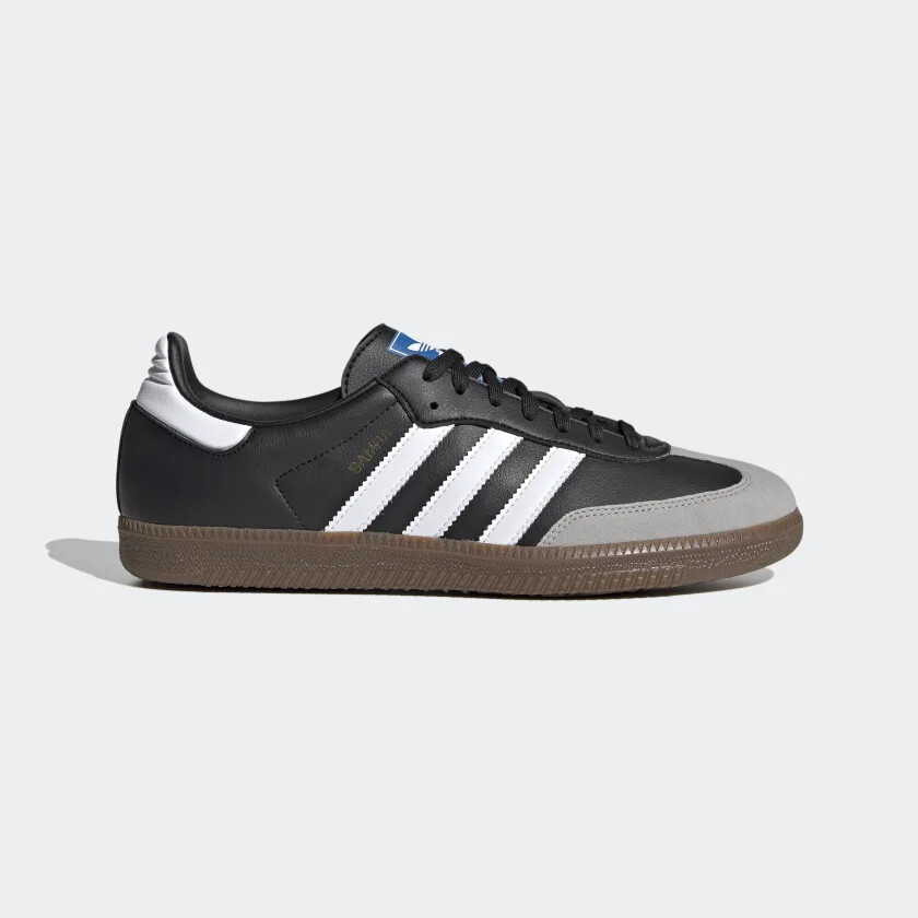

Мужская обувь adidas SAMBA VEGAN Cloud White / Core Black / Gum Brown H01878, Черный, SAMBA