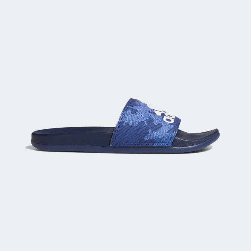 

10 Мужские сандалии ADILETTE COMFORT SLIDES DARK BLUE CLOUD WHITE F34726, Синий, Adilette