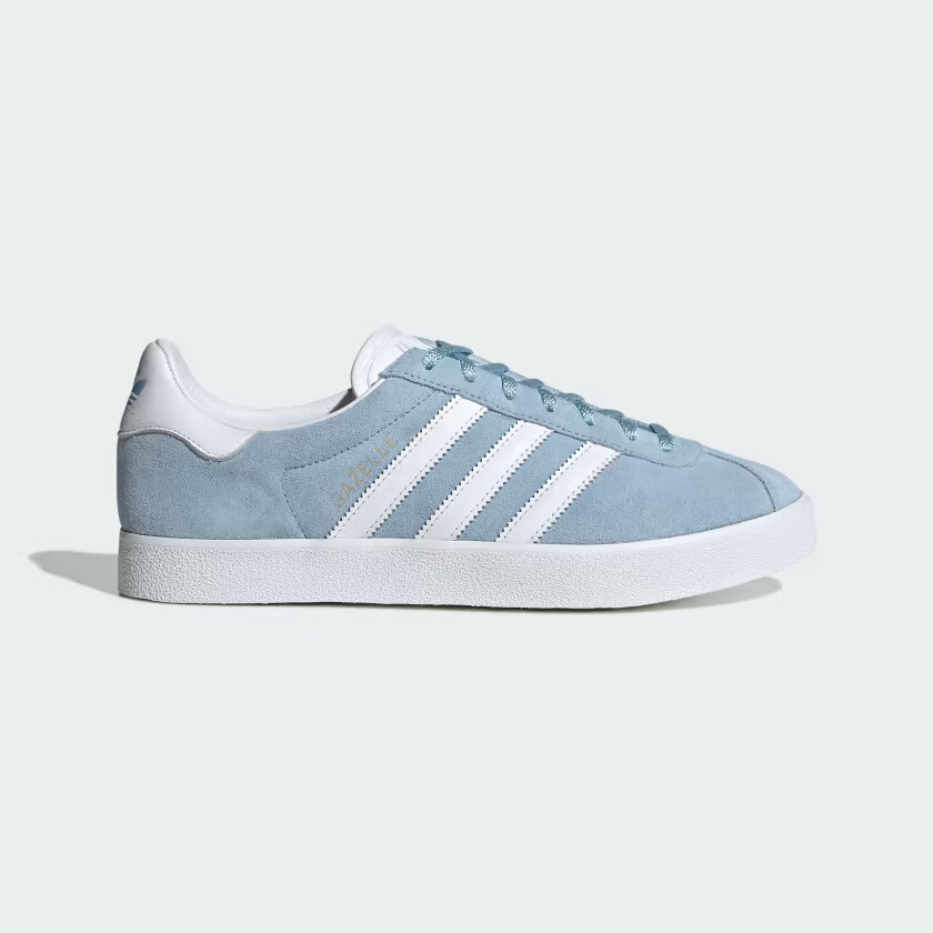 

Мужские кроссовки adidas GAZELLE 85 Clear Sky / Cloud White / Gold Metallic IG5003, Multicolor, adidas Gazelle