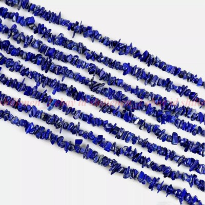 Natürlich Chip Perlen Lapis Lazuli Gebohrt Nugget Lose Perlen 38cm 5-8mm