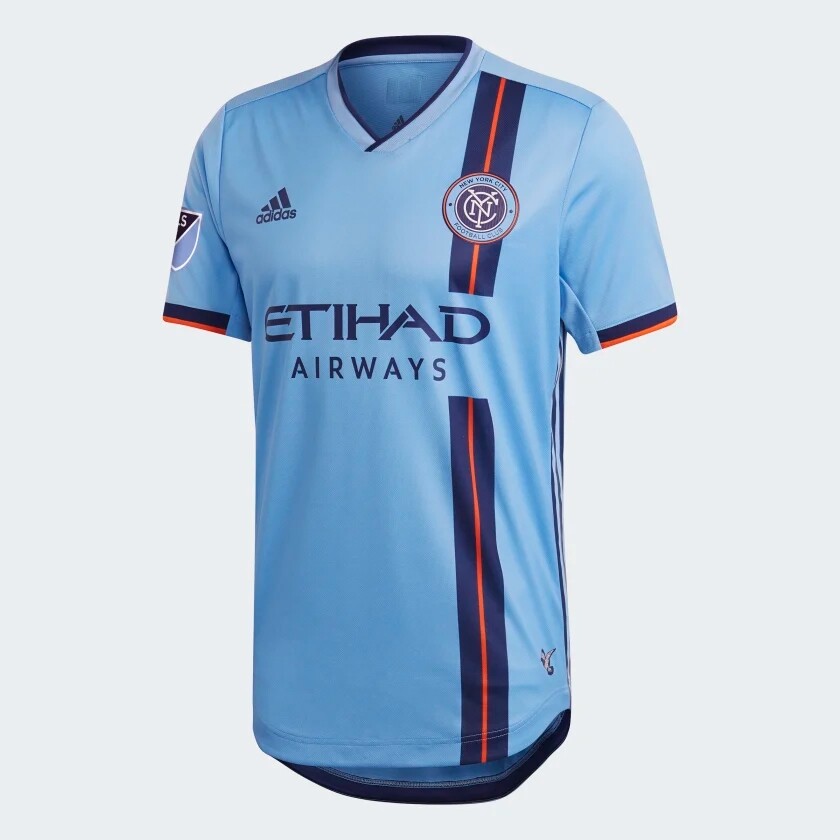 $120 Adidas New York City FC Home Authentic Soccer Jersey