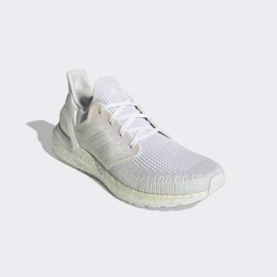 Men's Adidas UltraBoost 20 Running Shoes Cloud White Sz 10 FW8721