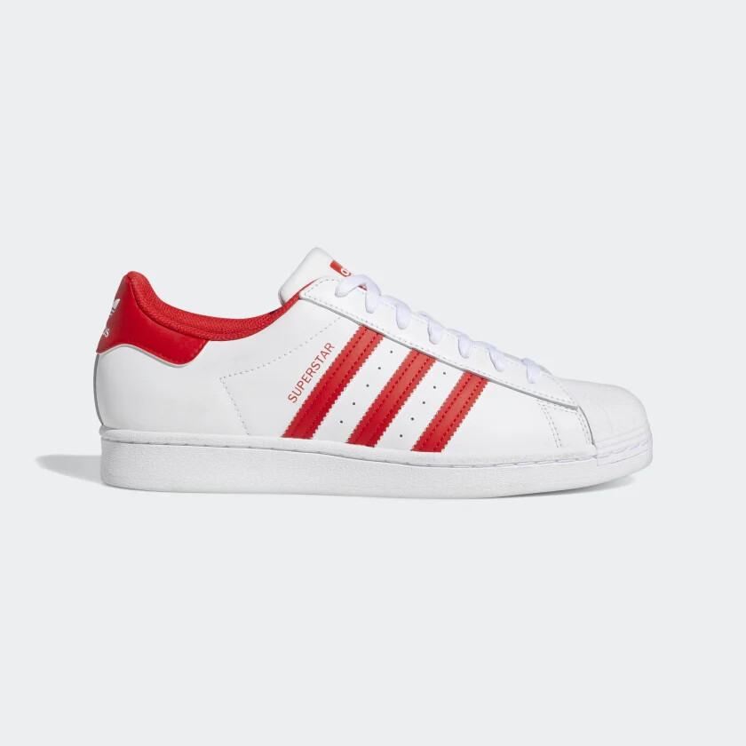

Adidas Мужская обувь Superstar Cloud White / Vivid Red / Cloud White GZ3741, Белый, Adidas Superstar