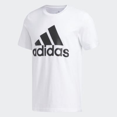 adidas Badge of Sport Trefoil Tee Men's White T-Shirt - Size L