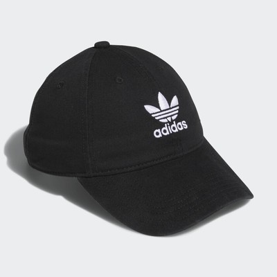 

adidas Originals Свободная кепка с ремешком на спине для женщин, Black / white