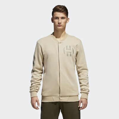 Adidas Harden Varsity Mens New Jacket Vol. 2 бежевого необработанного золота CE7321