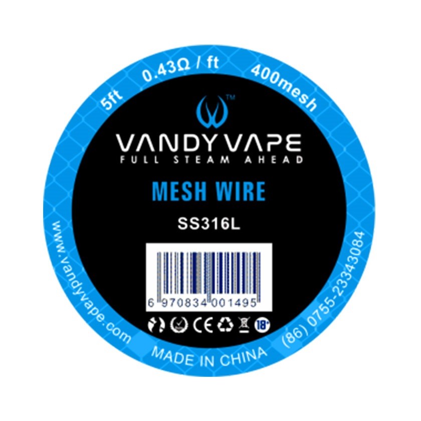 SS316L 400mesh Mesh Wire Wickeldraht Draht VandyVape RBA RDA Vandy Vape VV-26