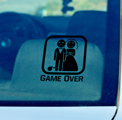 Game Over Vinyl Decal