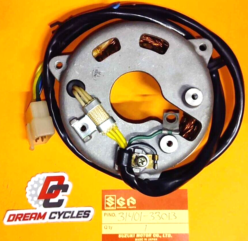 NOS GENUINE SUZUKI STATOR ASSY. GT380 - GT550 1973-77 31401