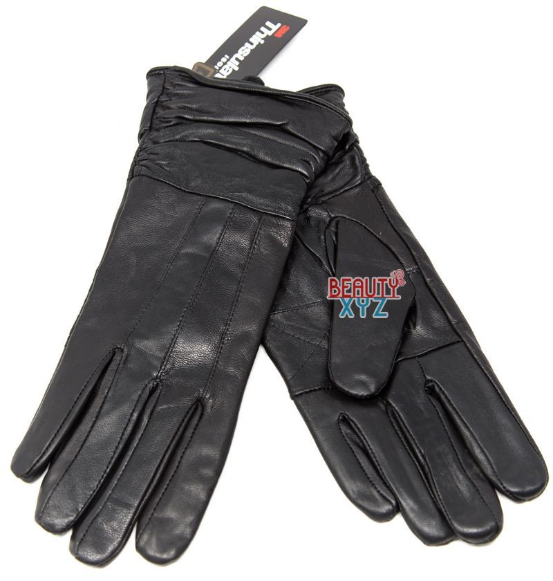 Women's Genuine Leather 40 gram Thinsulate Insulated Winter Warm Driving Gloves