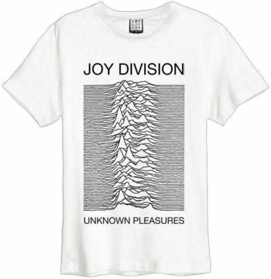 Joy Division Unknown Pleasures T-Shirt Vintage White By Amplified