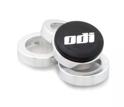 ODI Lock Jaw Lock-On MTB Grip Clamps Pair SILVER