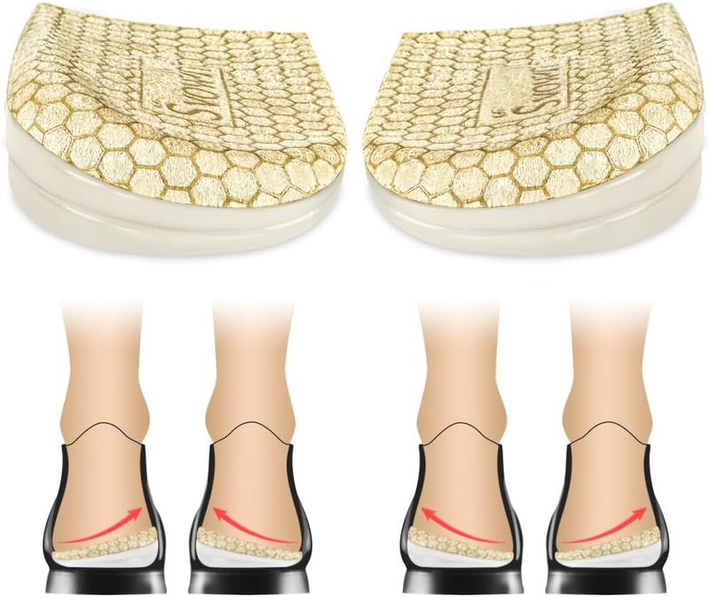 Svowin 3 Layers Adjustable Supination Overpronation Insoles, Anti-Slip Medial La