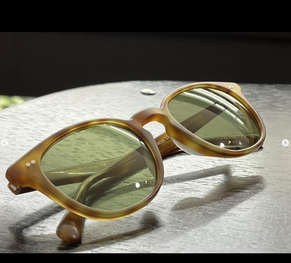 Pre-owned Oliver Peoples Desmon Sun 48mm Semi-matte Lbr /green Msrp$545 Cumberbatch's Fav