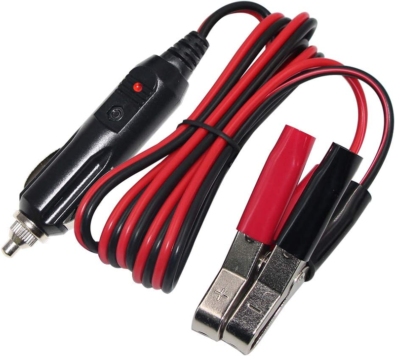 Adapter Alligator Clamp Clip 12 Volt Car Socket